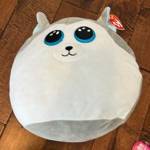 Slush - 12” - Squishmellow - Dog - Grey